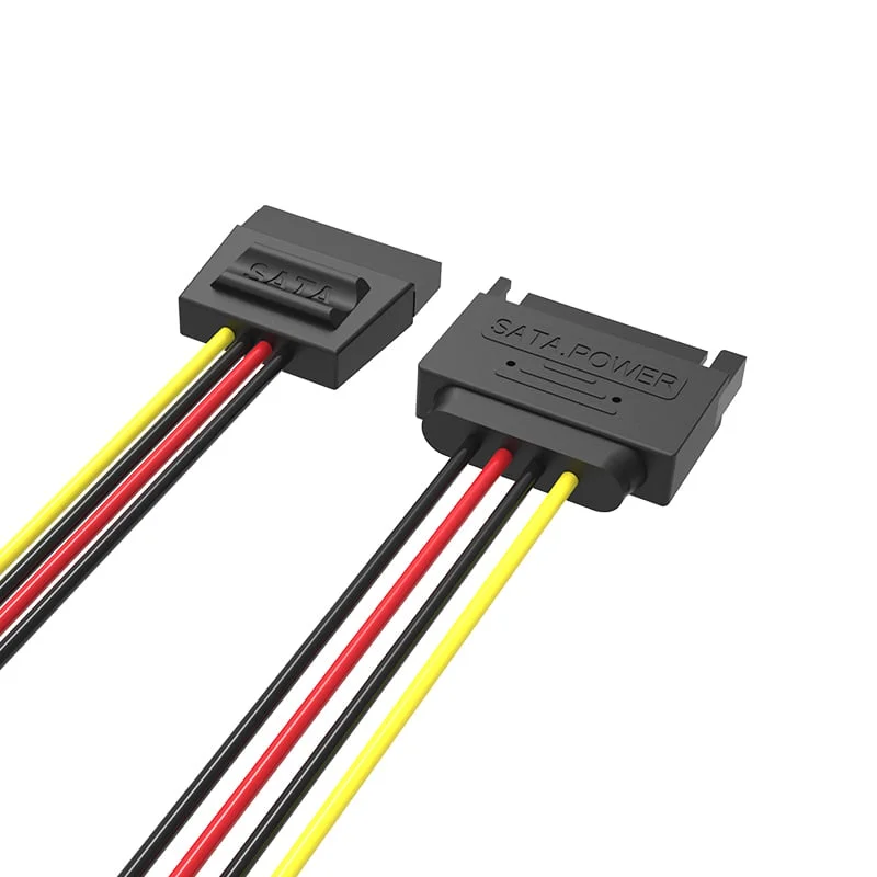 Vention KDABY SATA 15-Pin Power Extension Cable 0.3M – Black - Thumbnail 3