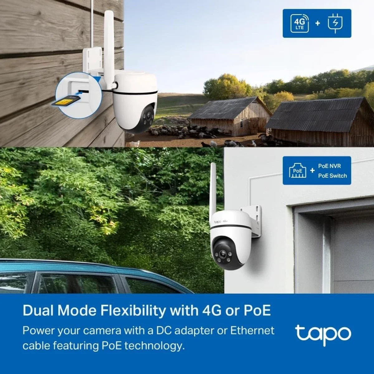 TP-LINK Tapo C501GW 4G LTE Outdoor Pan/Tilt Security Camera, 1080P Full HD - Thumbnail 7