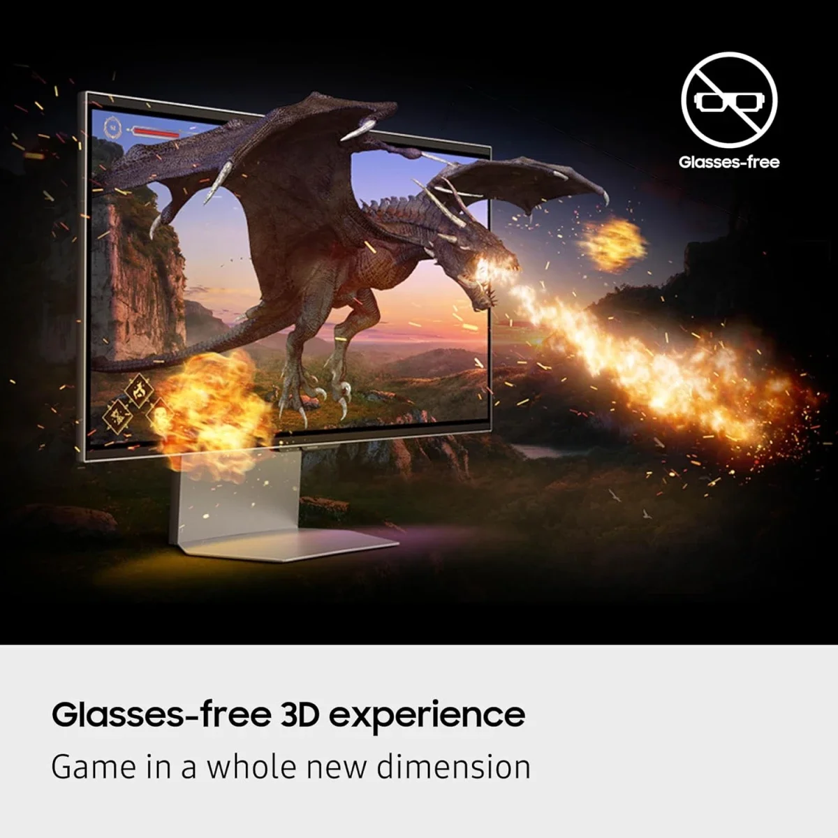 Samsung Odyssey 3D G90XF 27-Inch 4K UHD IPS Gaming Monitor, 165Hz, 1ms - Image 4