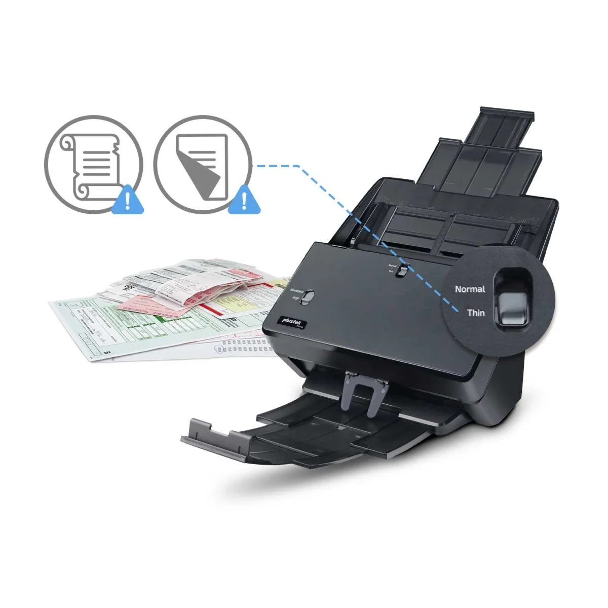 ماسح مستندات Plustek SmartOffice PT2160 بسرعة 60 صفحة/دقيقة ودقة 600 dpi وUSB 3.2 - Image 4