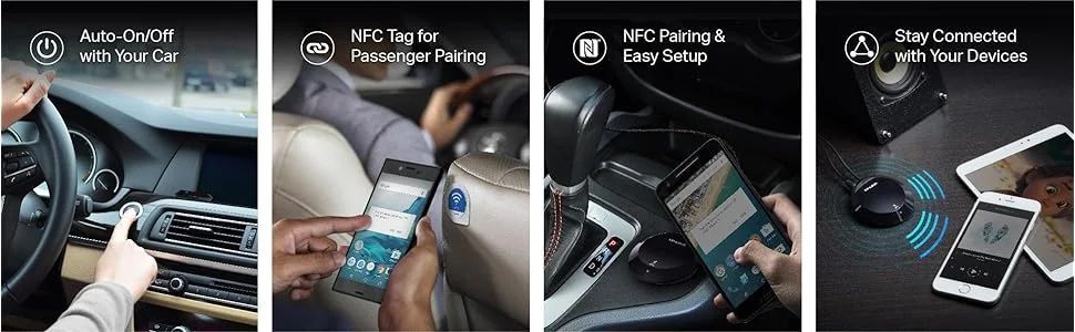 مستقبل موسيقى Bluetooth TP-LINK HA100 مع NFC - Thumbnail 7