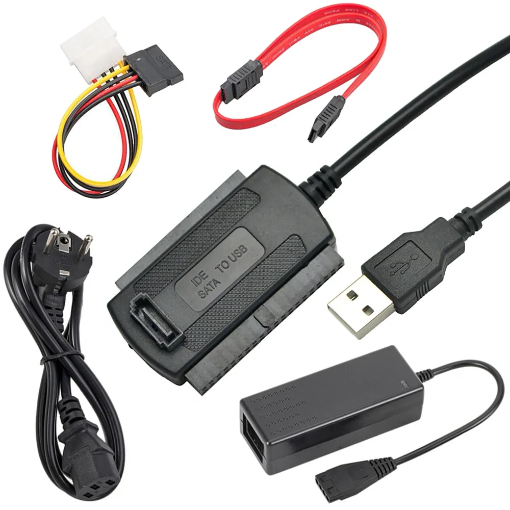 SATA and IDE to USB Adapter for 2.5-Inch and 3.5-Inch HDD, SSD, CD-ROM, DVD-ROM - Image 4
