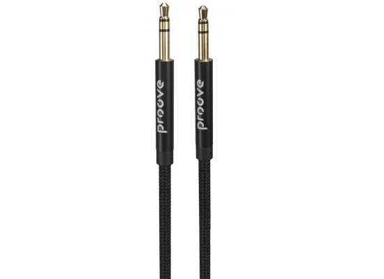 كيبل صوت Proove Weft AUX 3.5 مم بطول 1 متر أسود