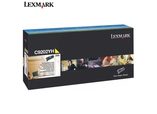 تونر Lexmark C920 أصلي أصفر C9202Y - Thumbnail 2