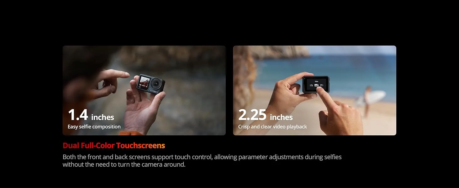 كاميرا أكشن DJI Osmo Action 4 Adventure Combo مقاومة للماء 4K/120fps - Thumbnail 23