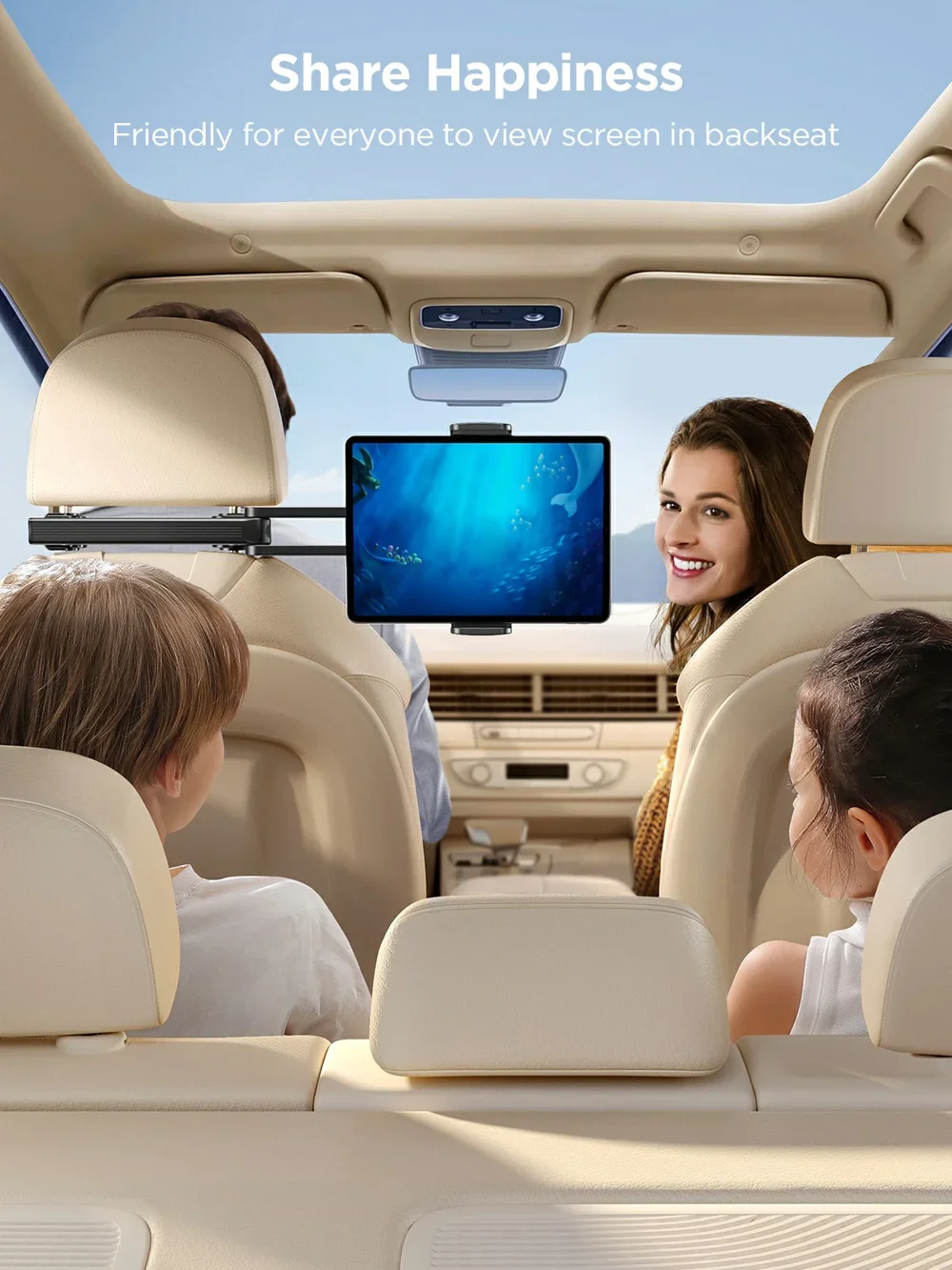 JOYROOM JR-ZS369 Car Headrest Mount for Phones and Tablets with 360° Rotation - Image 6