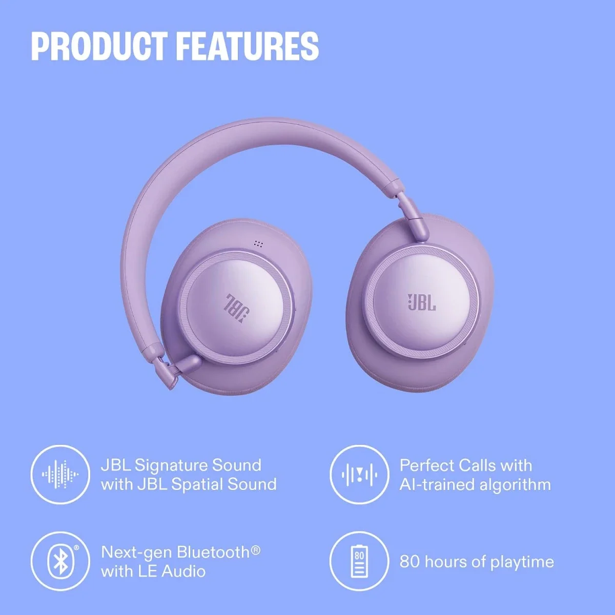 JBL Live 780NC Wireless & Wired Hi-Res Noise Cancelling Headphones, Orange - Thumbnail 9