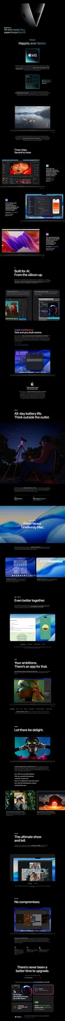 Apple MacBook Pro 14 (2026) M5 Pro, 15-Core CPU, 16-Core GPU, 24GB RAM, 1TB SSD, Retina XDR 120Hz - Black - Image 11