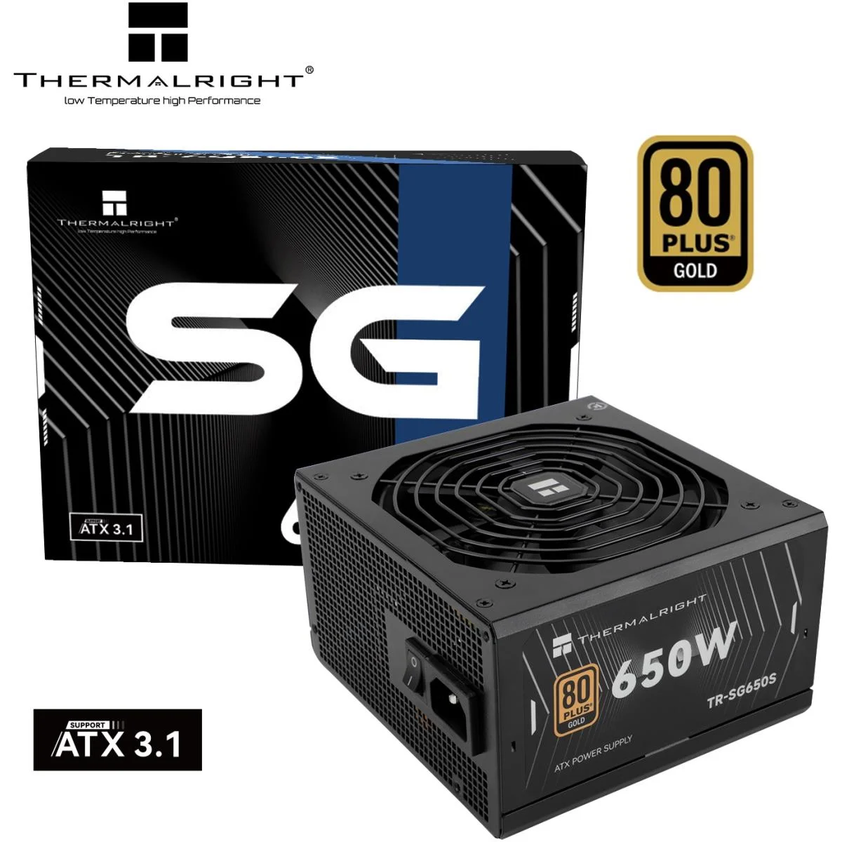 Thermalright SG-650S 650W 80 Plus Gold ATX 3.1 Power Supply