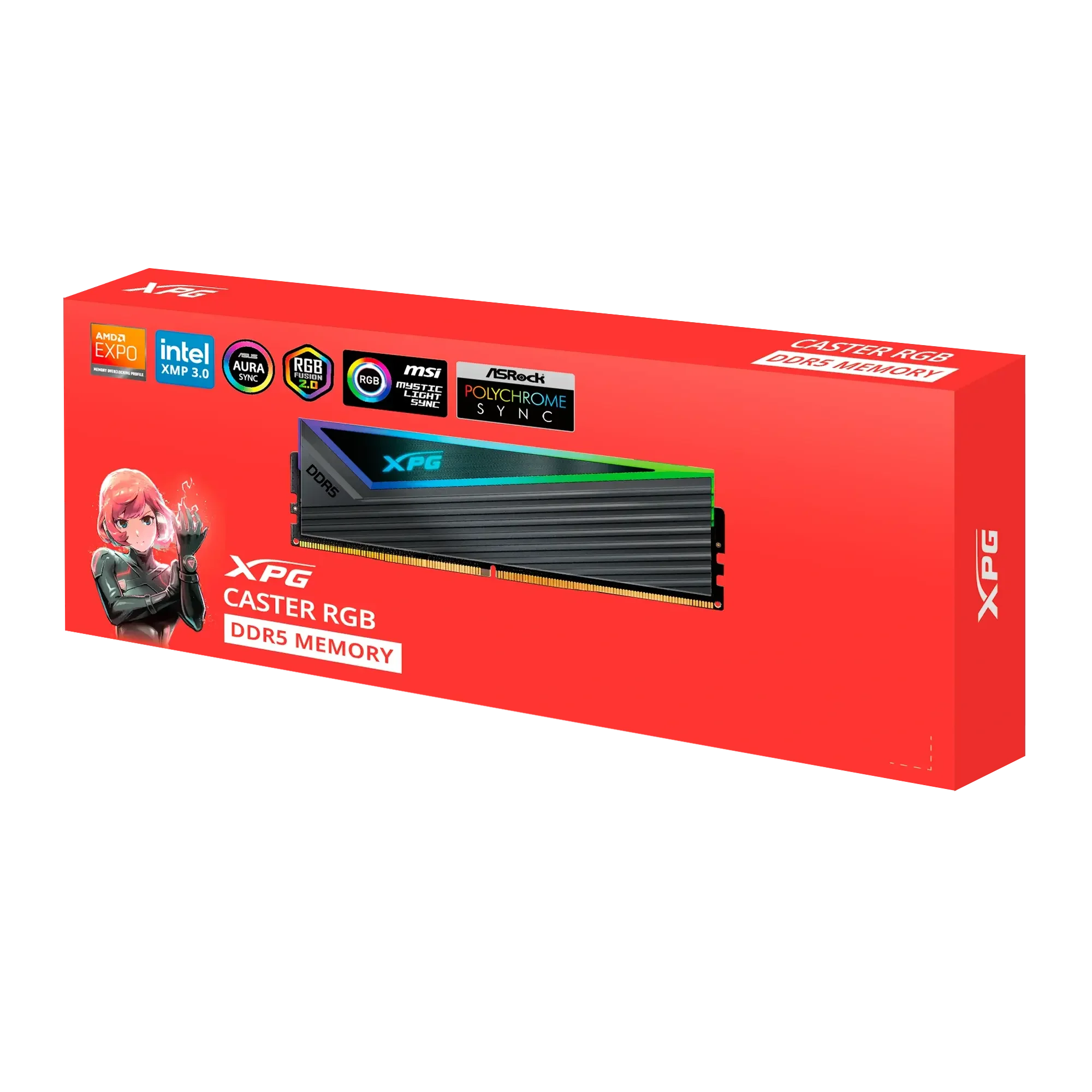 رام ADATA XPG CASTER سعة 16GB DDR5 بتردد 6000MHz مع RGB - Image 3
