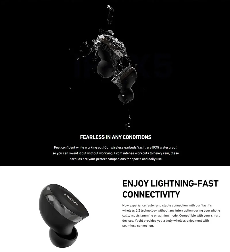 سماعات أذن لاسلكية HiFuture YACHT بتقنية Bluetooth 5.2 وaptX Adaptive وبطارية حتى 20 ساعة، ذهبي وردي - Image 7