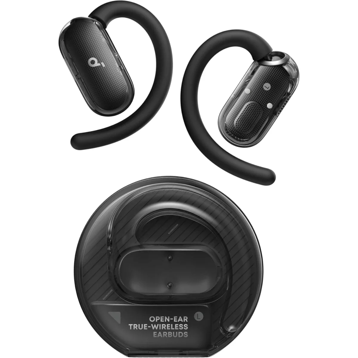 سماعات مفتوحة الأذن Anker Soundcore V40i بتقنية Bluetooth 5.4 ووقت تشغيل 21 ساعة - أسود