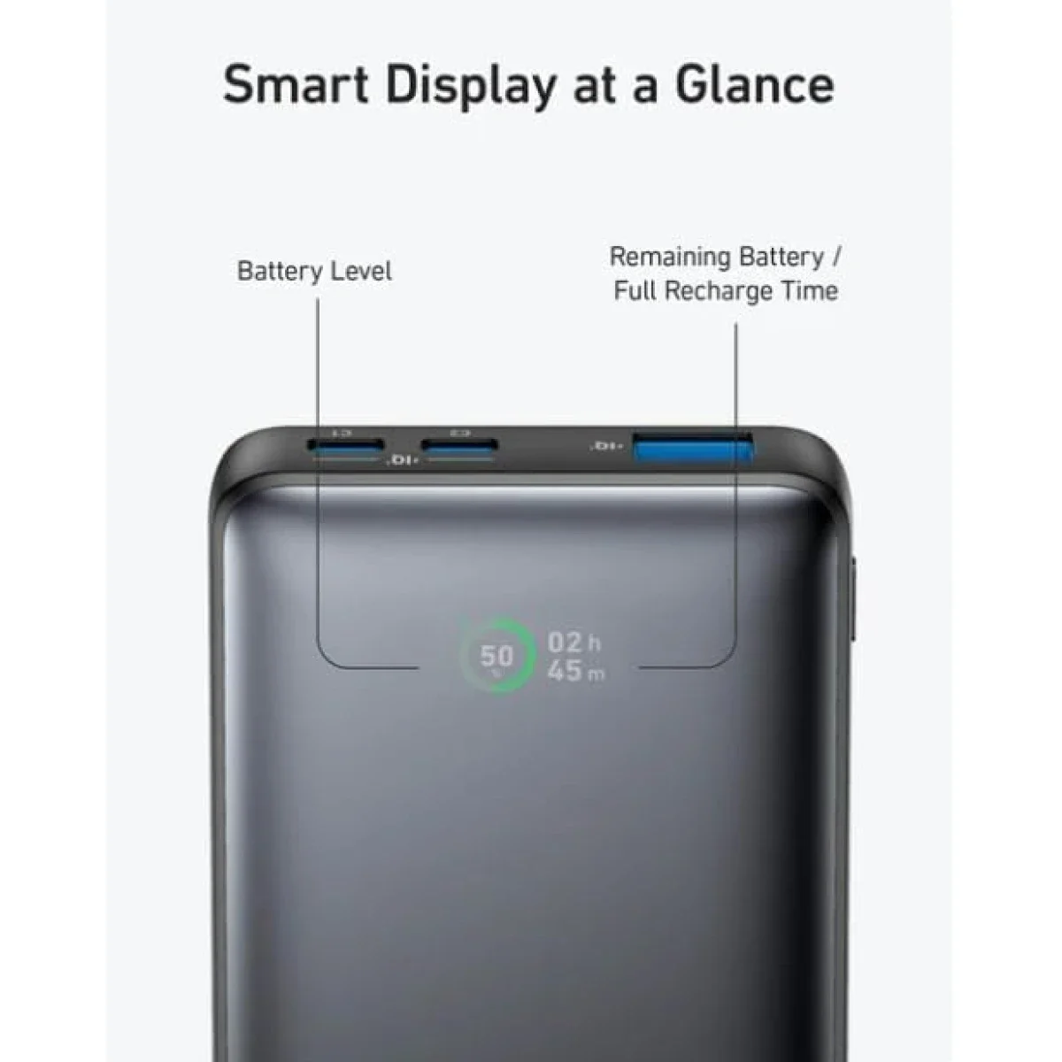 باور بانك Anker 533 A1249 PowerCore 25W بسعة 10000 مللي أمبير ساعة و3 منافذ أزرق - Thumbnail 5