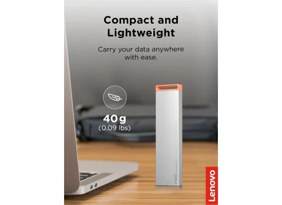 وحدة تخزين SSD محمولة Lenovo PS8S بسعة 1TB وUSB 3.2 Gen 2 - رمادي بارد - Image 7