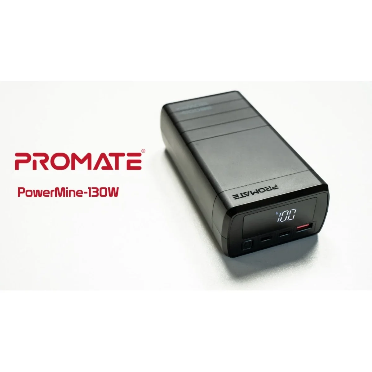 باور بانك Promate PowerMine-130 بسعة 38000mAh وشحن سريع 130W - Thumbnail 5
