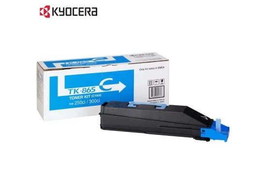 Kyocera TASKalfa 250ci TK-865C Original Cyan Toner - Thumbnail 2