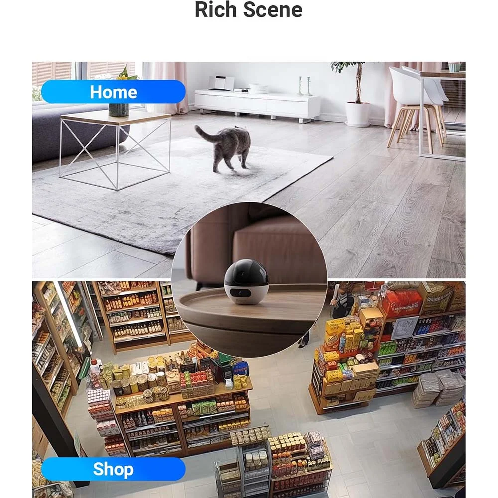 Ezviz C7 Dual (CS-C7 DUAL) Indoor 2K+ 4MP Pan & Tilt Wi-Fi Camera - Image 6