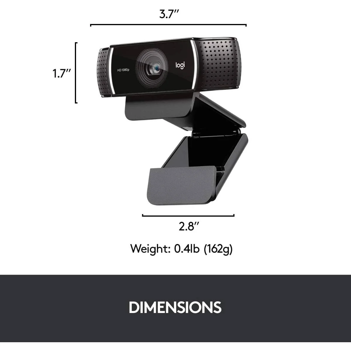 كاميرا ويب Logitech C922 Pro Stream بدقة 1080P Full HD - Thumbnail 4