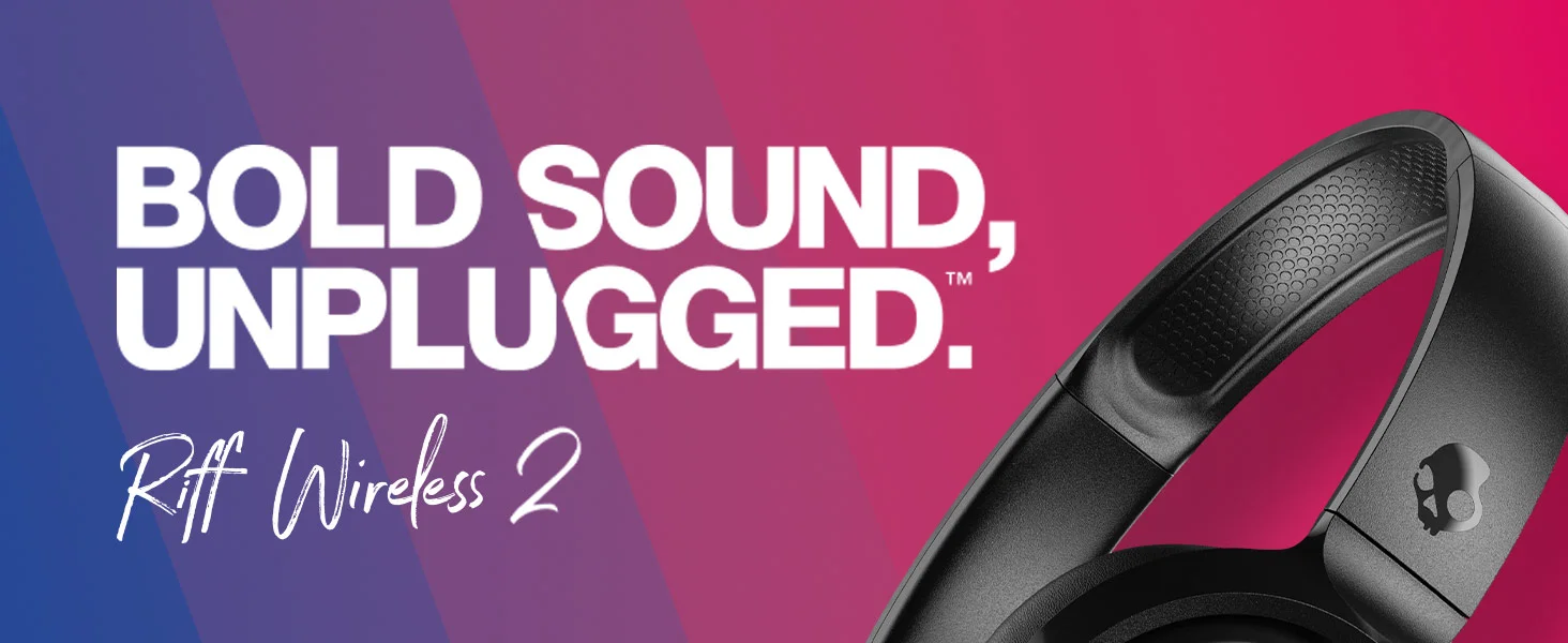 Skullcandy Riff 2 Wireless On-Ear Bluetooth Headphones, 34-Hour Battery, True Black - Thumbnail 7