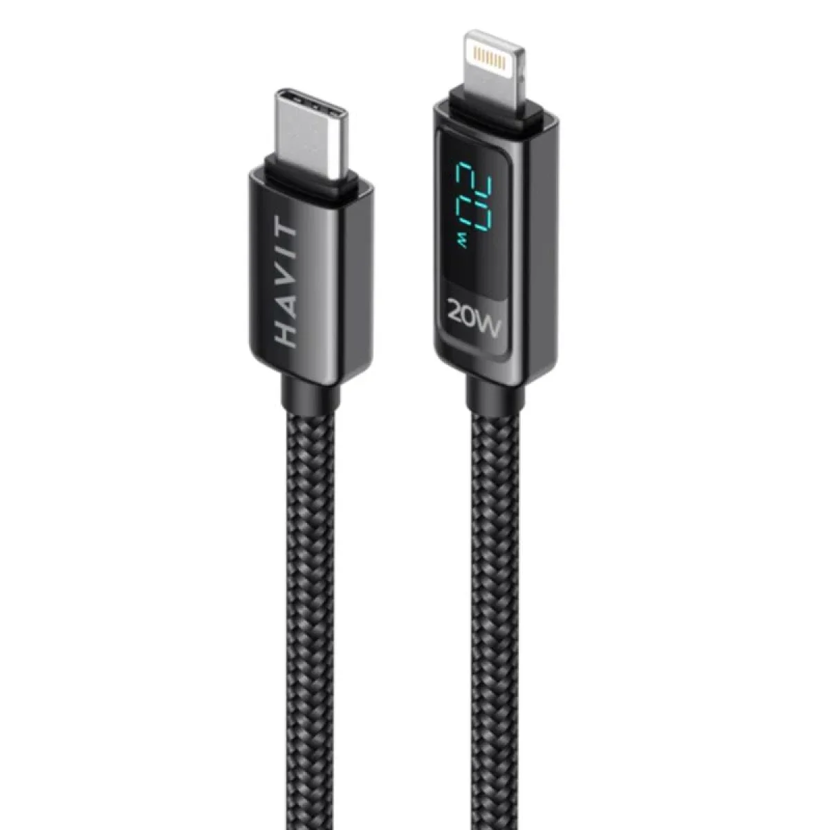 HAVIT CB6246 USB-C to Lightning Nylon Braided Cable for iPhone 1.2m