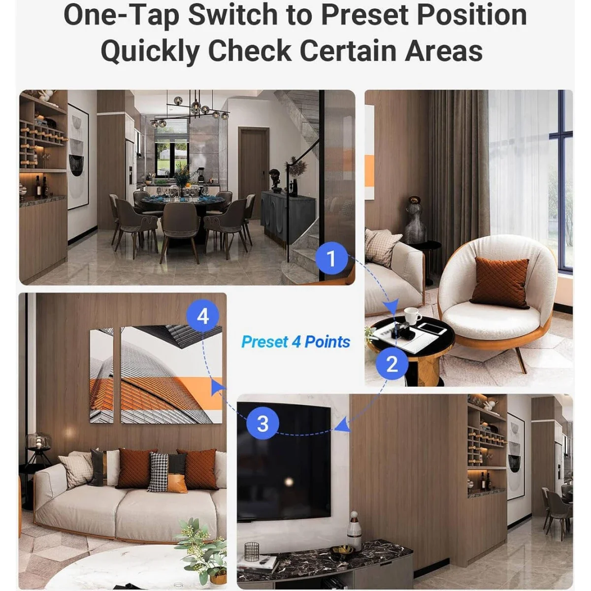 Ezviz C60p Dual Mix Smart Home Wi-Fi Camera 2K Dual-Lens 360° White - Image 8