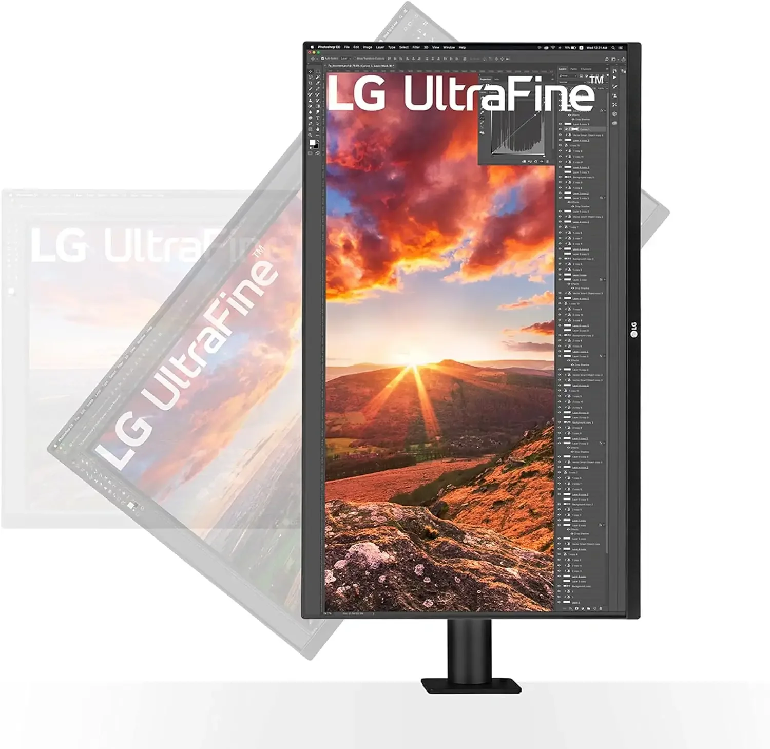 LG 32UN880K-B UltraFine Business Monitor 31.5-inch 4K UHD IPS 60Hz 5ms HDR10 - Thumbnail 4
