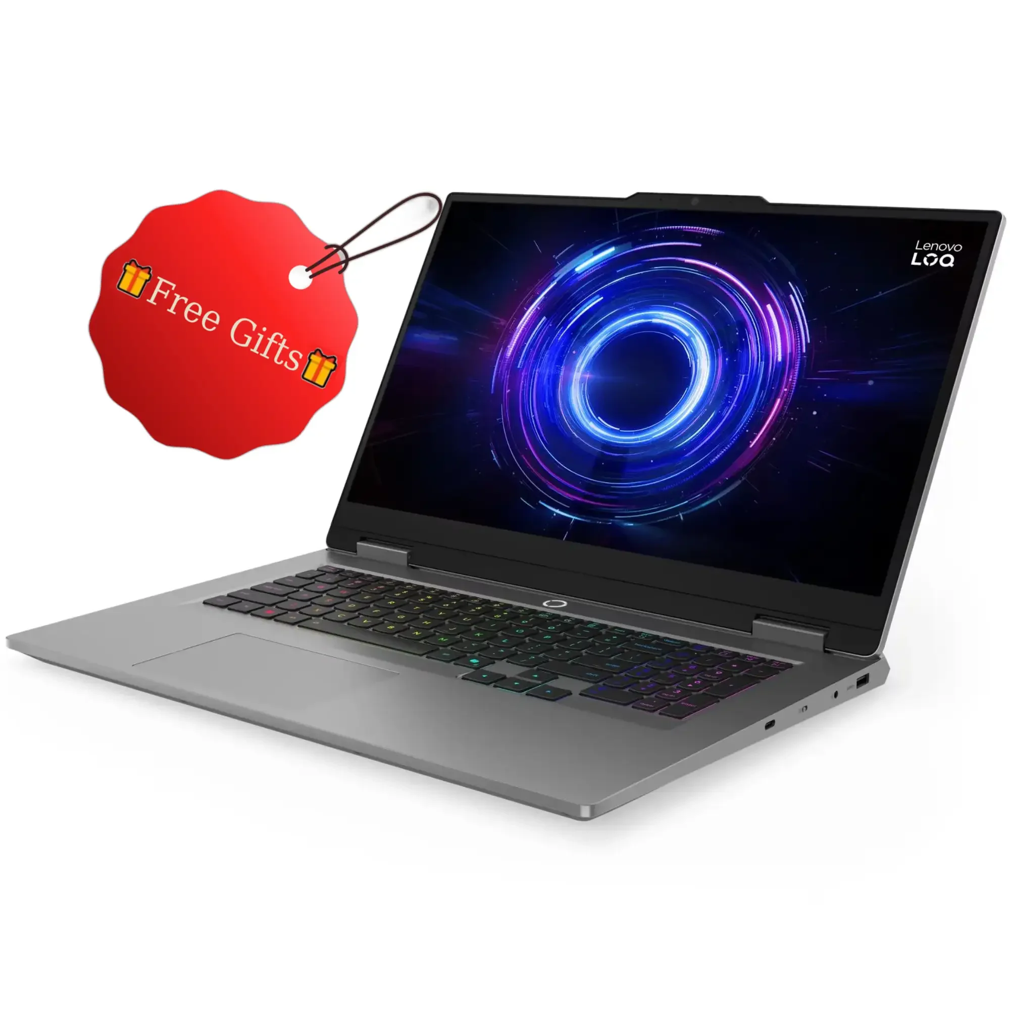 Lenovo LOQ 17IRX10 Gaming Laptop – Core i7-13650HX, 16GB DDR5, 512GB SSD, 17.3-inch FHD IPS 165Hz, RTX 5050 8GB, DOS – 83JH00E7AX