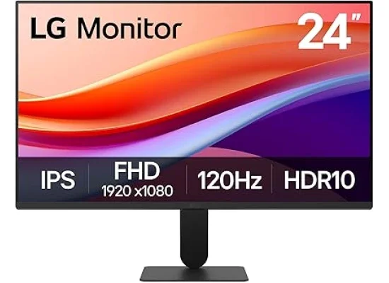 LG 24U411A-B 24-Inch IPS Full HD Monitor, 120Hz, 1ms, HDR10