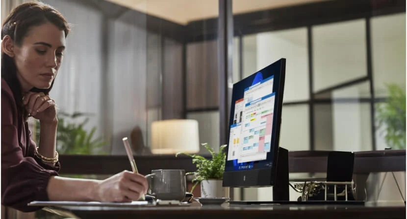 كمبيوتر الكل في واحد HP ProOne 440 G9 مقاس 24 إنش IPS FHD بمعالج Intel Core i7-14700T وذاكرة 16GB وتخزين 512GB SSD لون أسود - Image 14