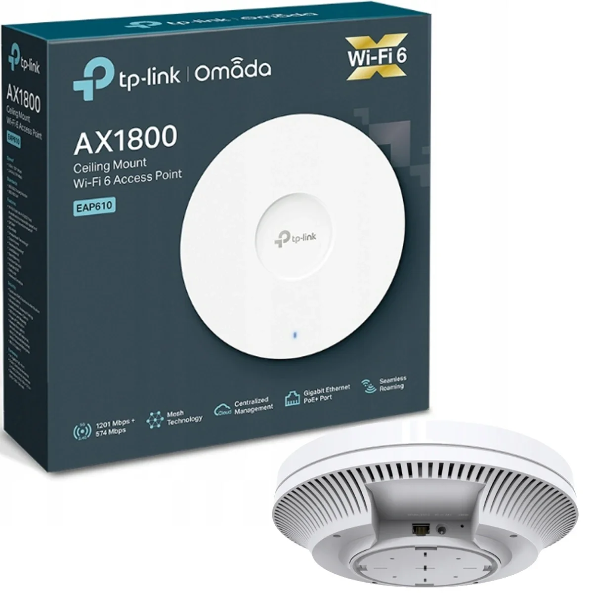 نقطة وصول TP-LINK EAP610 Omada Wi‑Fi 6 AX1800 جيجابت