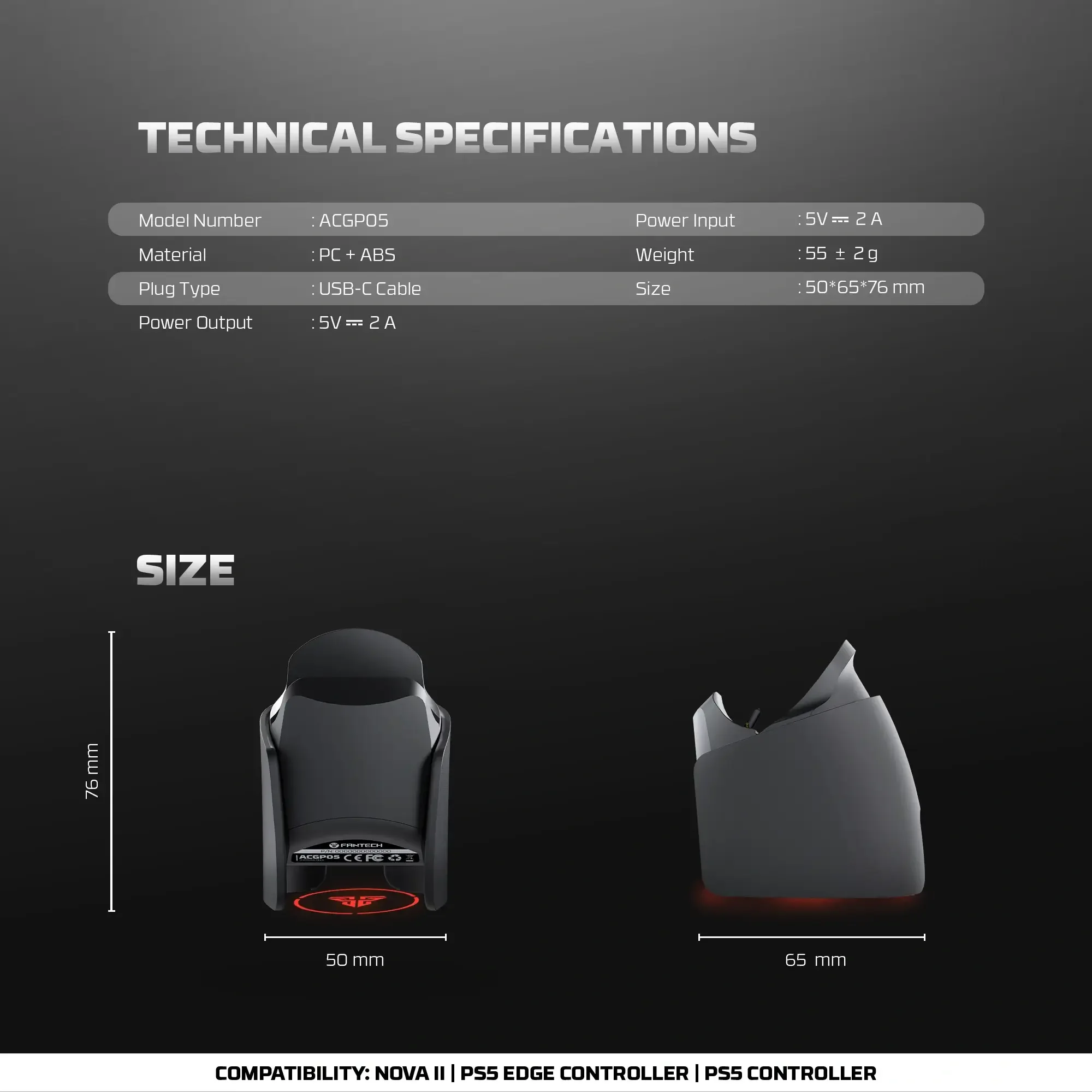 قاعدة شحن لوحدة تحكم Fantech ACGP05 NOVA II  - Thumbnail 7