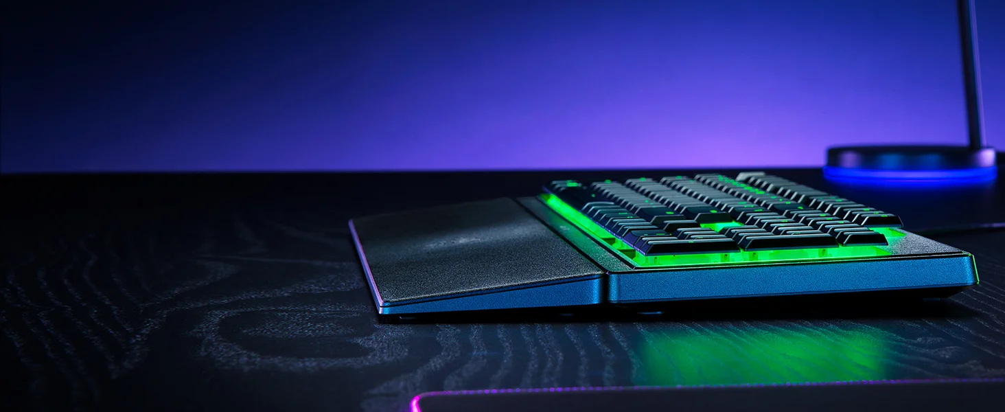 لوحة مفاتيح ألعاب Razer Ornata V3 X منخفضة الارتفاع بمفاتيح غشائية صامتة سوداء - Thumbnail 11