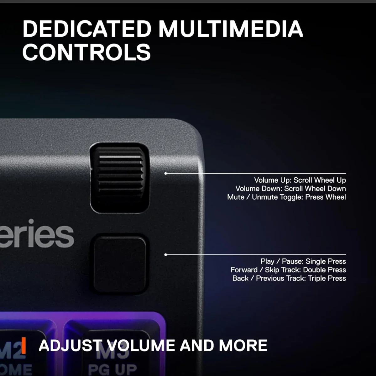 كيبورد ألعاب SteelSeries Apex 3 TKL بدون لوحة أرقام - Thumbnail 6