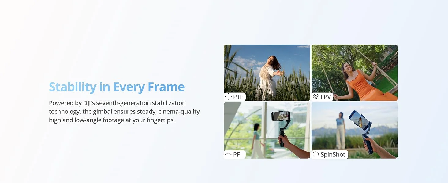 DJI Osmo Mobile 8 Phone Gimbal Stabilizer with AI Tracking, 360° Pan and 10-Hour Battery - Thumbnail 18
