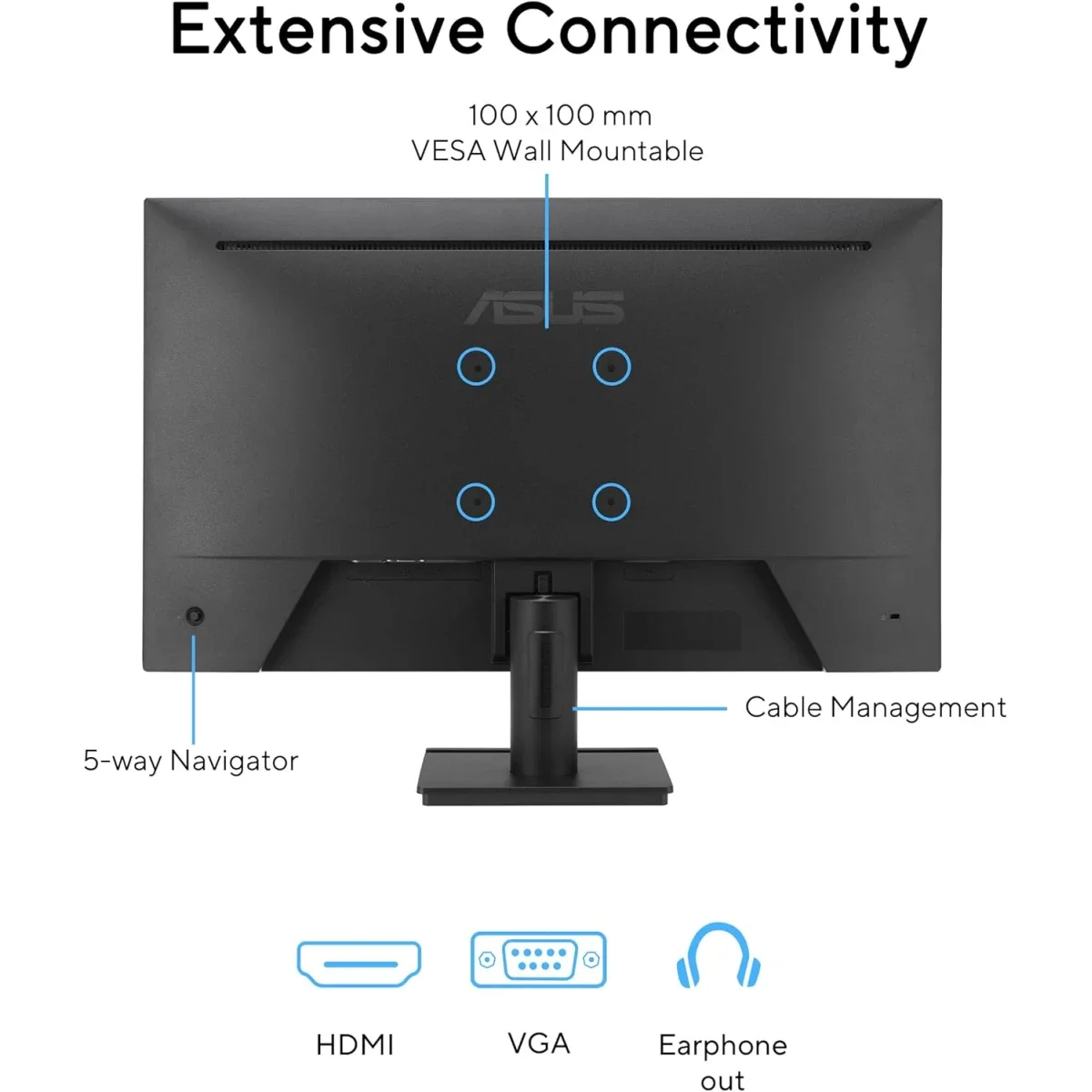 Asus VA279HG 27-Inch IPS Full HD 120Hz Gaming Monitor - Thumbnail 6