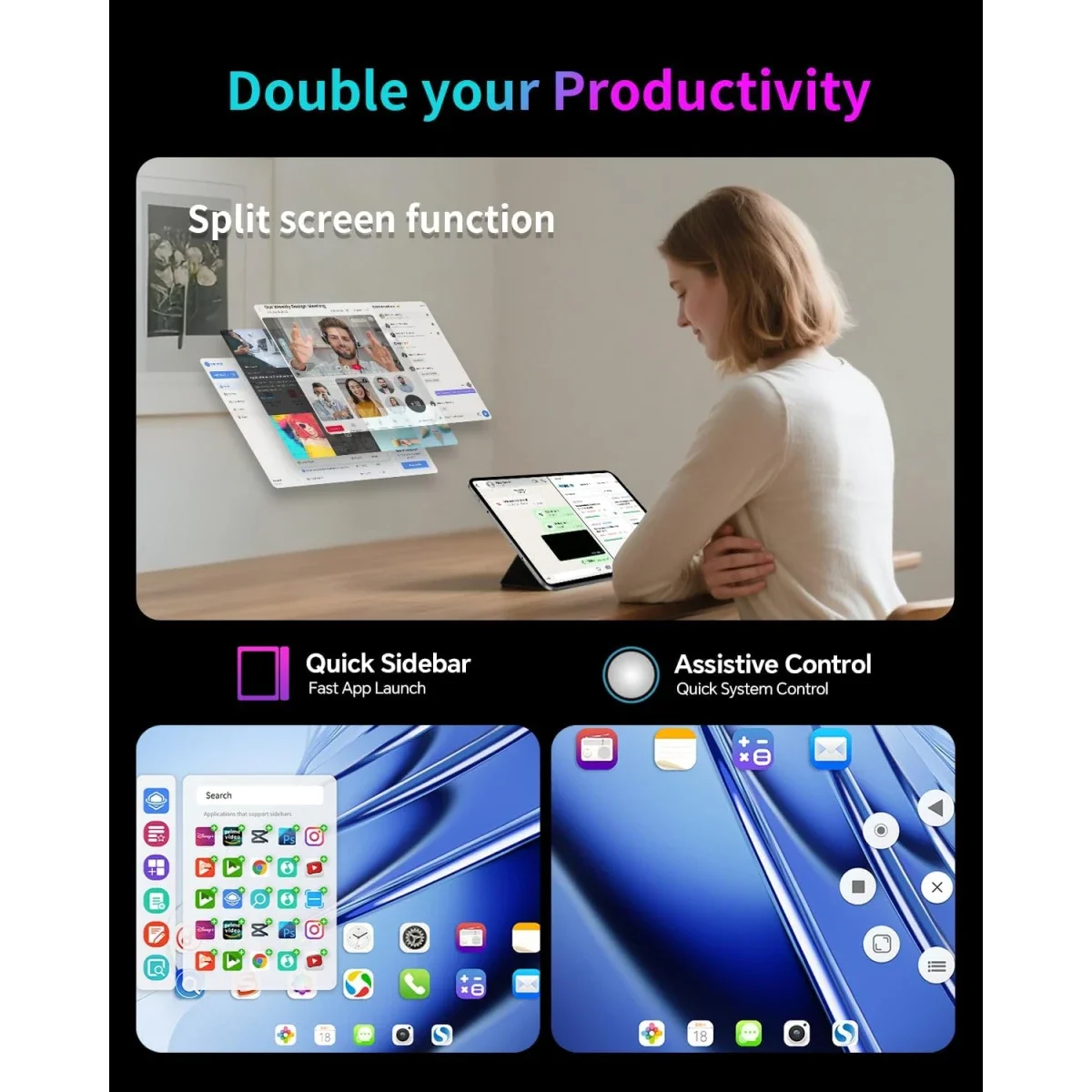 TECLAST T65 (2025) 13.4-inch 120Hz Android 16 Wi-Fi & LTE Tablet, 256GB, Gray - Thumbnail 7