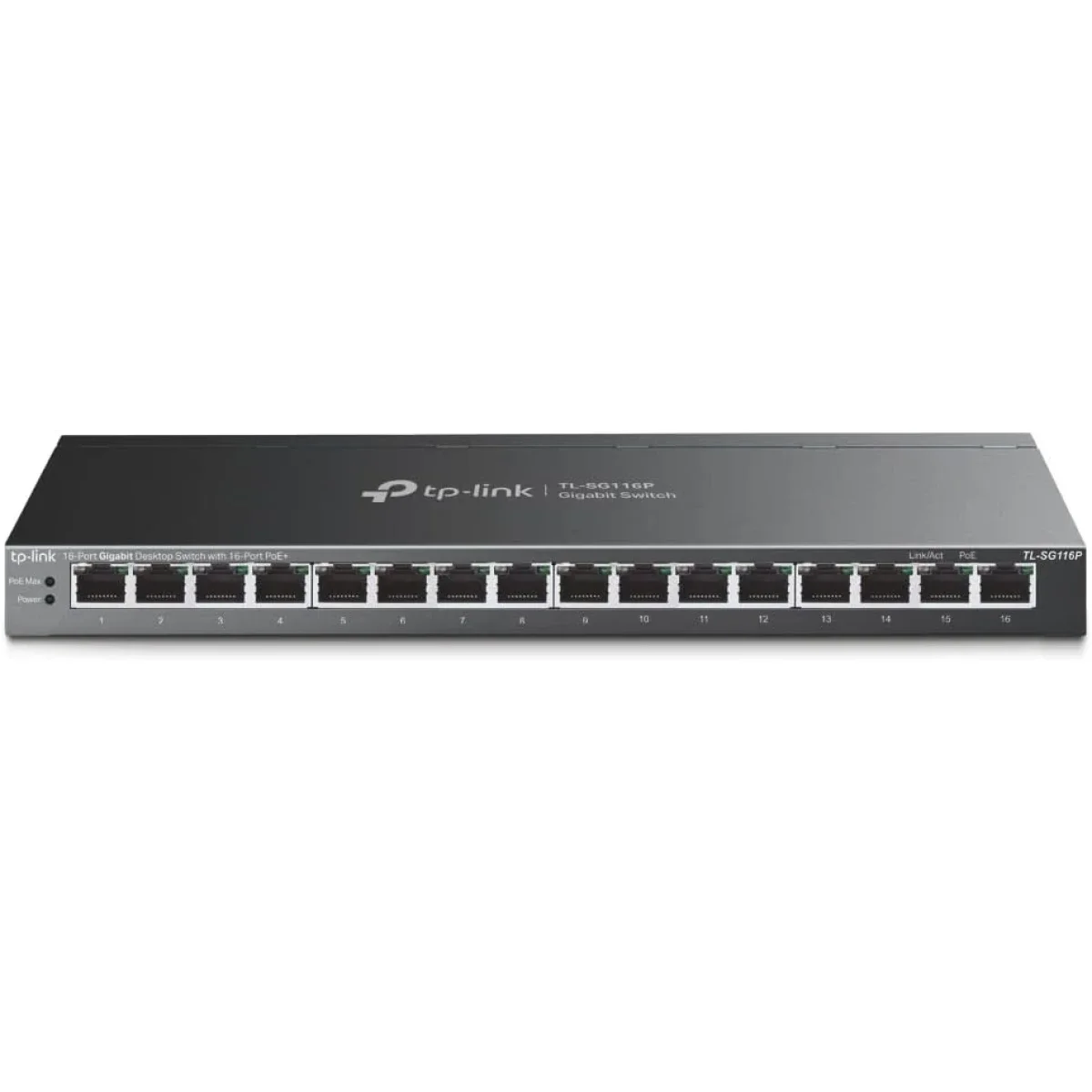 TP-LINK TL-SG116P 16-Port Gigabit PoE+ Switch with 120W Budget - Image 1