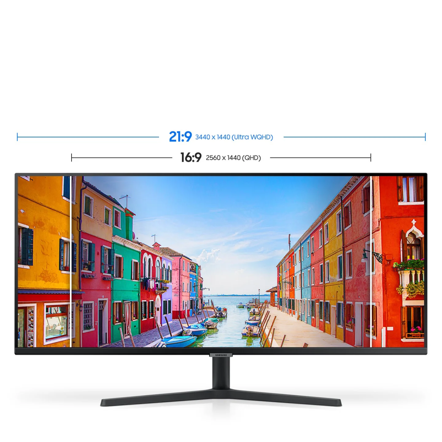 شاشة Samsung S5 ViewFinity LS34C500G 34 إنش عريضة QHD، لوحة VA، 100 هرتز، 5 مللي ثانية - Image 2