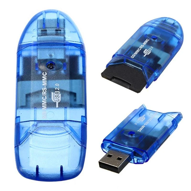 قارئ بطاقات ذاكرة SD بمنفذ USB 2.0