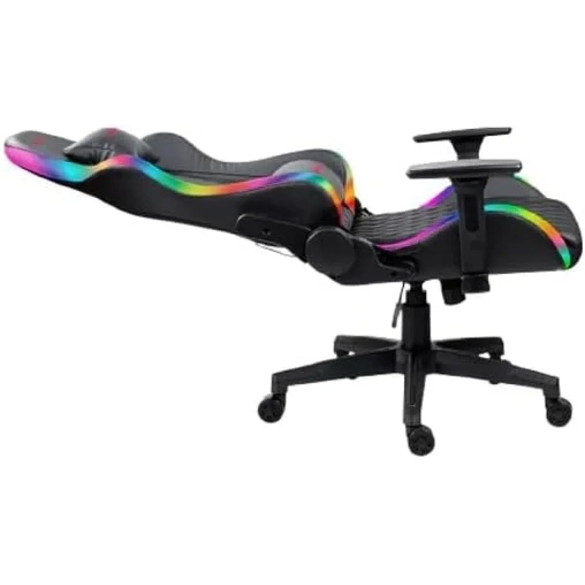 كرسي ألعاب مريح XTRIKE ME GC-907 بإضاءة RGB ومسند ذراع 3D وظهر قابل للإمالة 135° أسود - Image 3