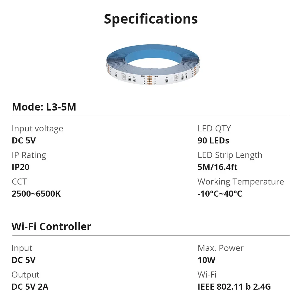 SONOFF L3 5M WiFi RGB LED Strip Light 5050 Compatible with Alexa Google Home and SmartThings - Image 21