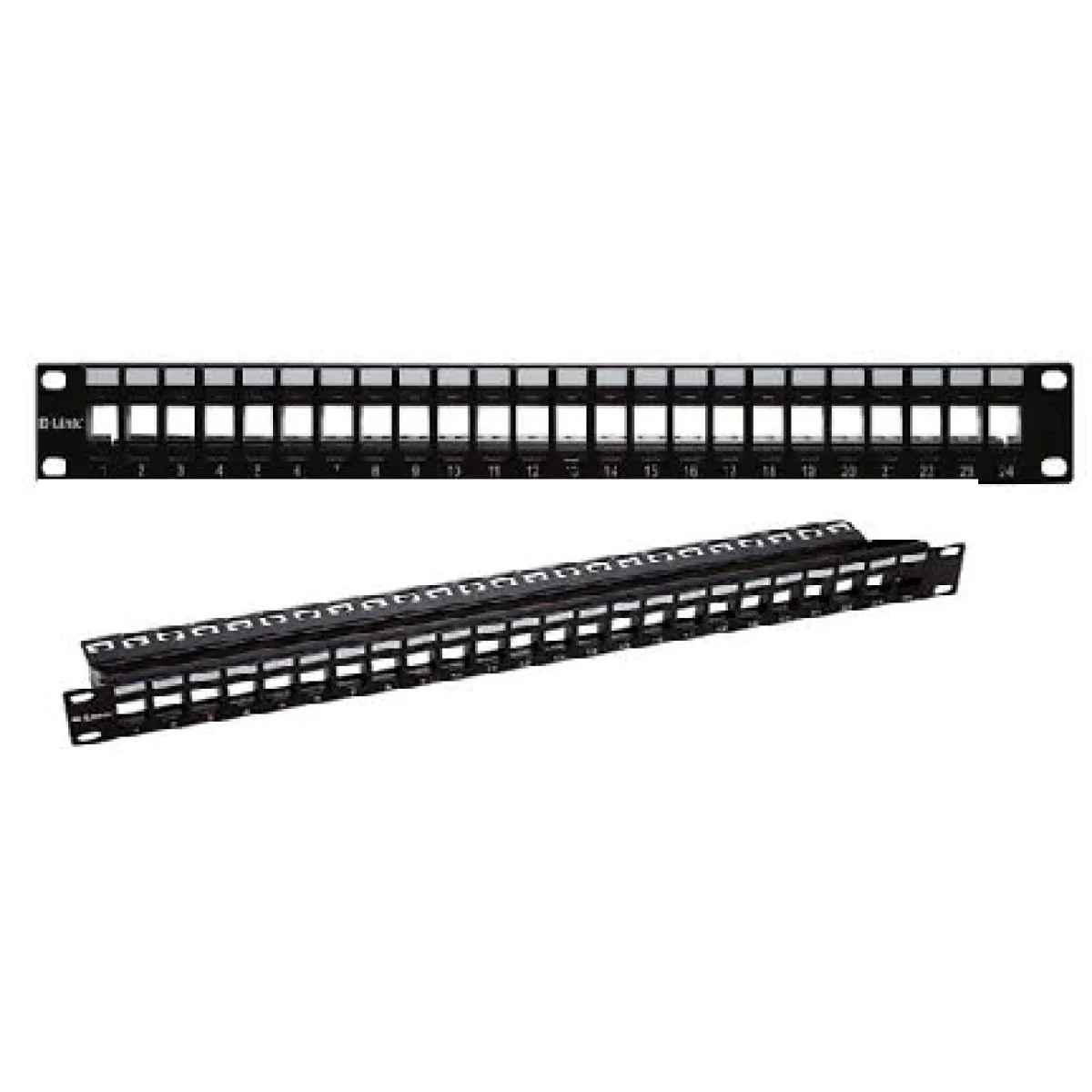 لوحة باتش D-Link NPP-AL1BLK241 غير محملة 24 منفذ لكابلات UTP Cat5e/Cat6، 1U