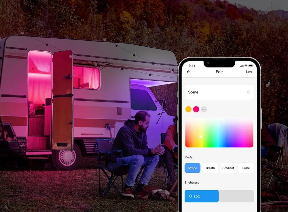 شريط إضاءة LED RGB WiFi من SONOFF L3 بطول 5 متر مع 16 مليون لون وتحكم صوتي - Image 12