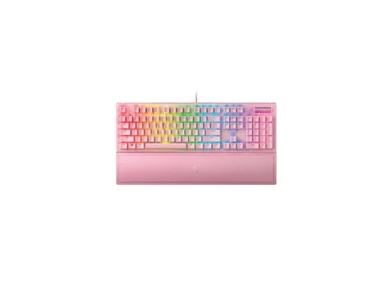 Razer BlackWidow V3 Mechanical Gaming Keyboard Green Switch Quartz US - Thumbnail 3