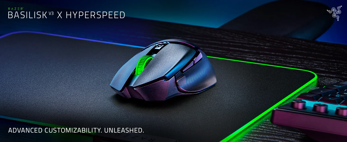 ماوس ألعاب Razer Basilisk V3 X HyperSpeed لاسلكي بمستشعر بصري 18K، أبيض - Thumbnail 12