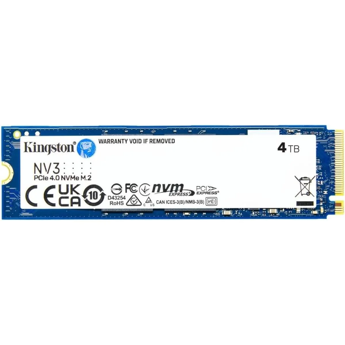 قرص SSD Kingston NV3 M.2 NVMe PCIe 4.0 سعة 4TB بسرعات تصل إلى 6000/5000 MB/s - Image 2