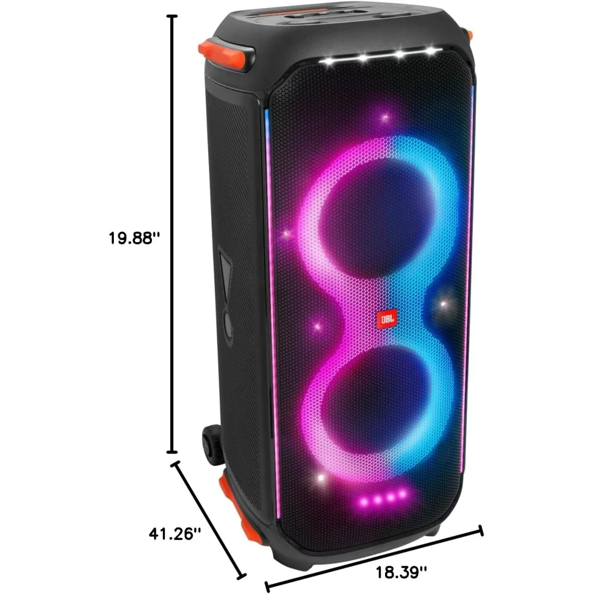مكبر حفلات JBL PartyBox 710 بقدرة 800 واط RMS وإضاءة مدمجة ومقاومة رذاذ الماء IPX4 - أسود - Image 5