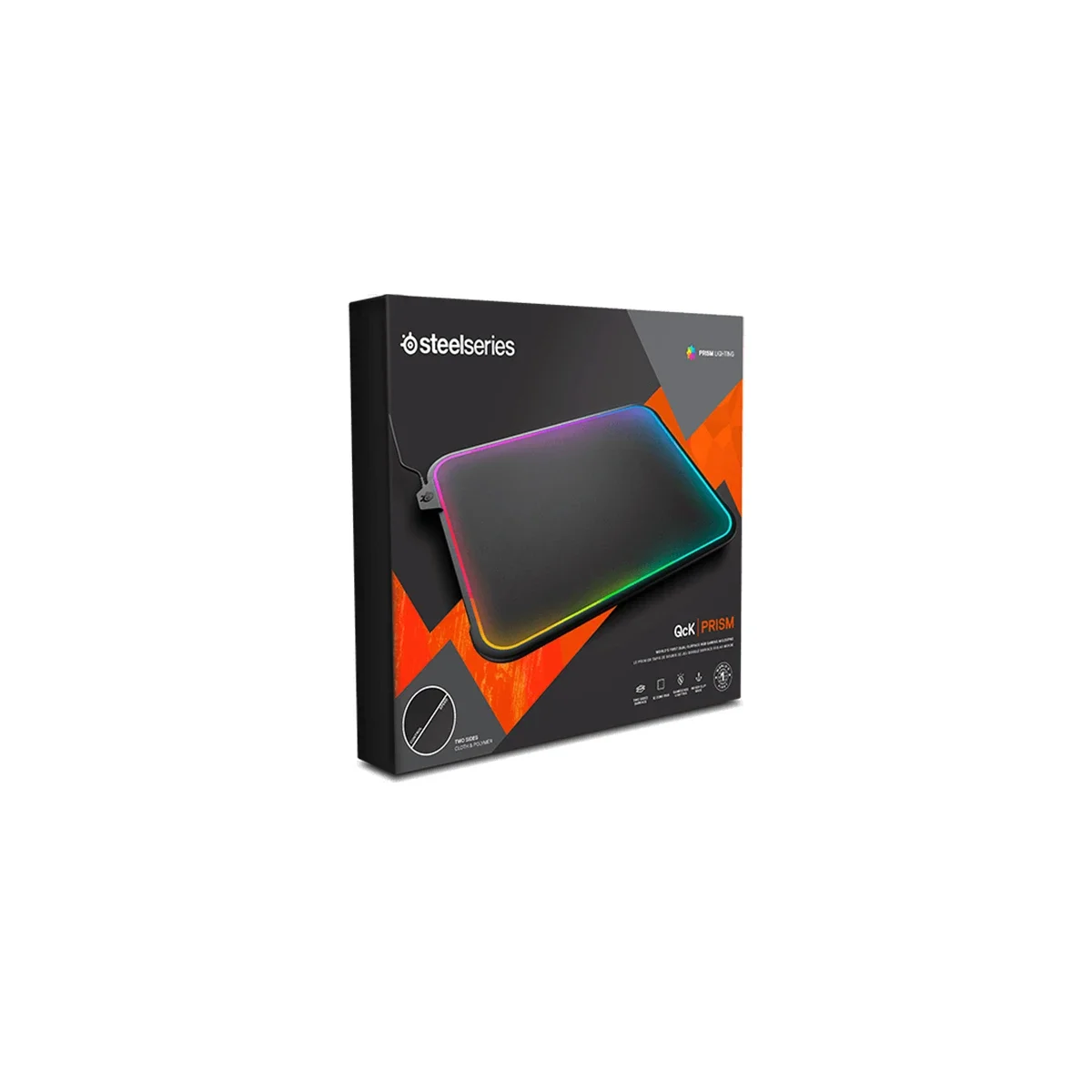 ماوس باد ألعاب SteelSeries QcK Prism بإضاءة RGB وسطحين - Thumbnail 4