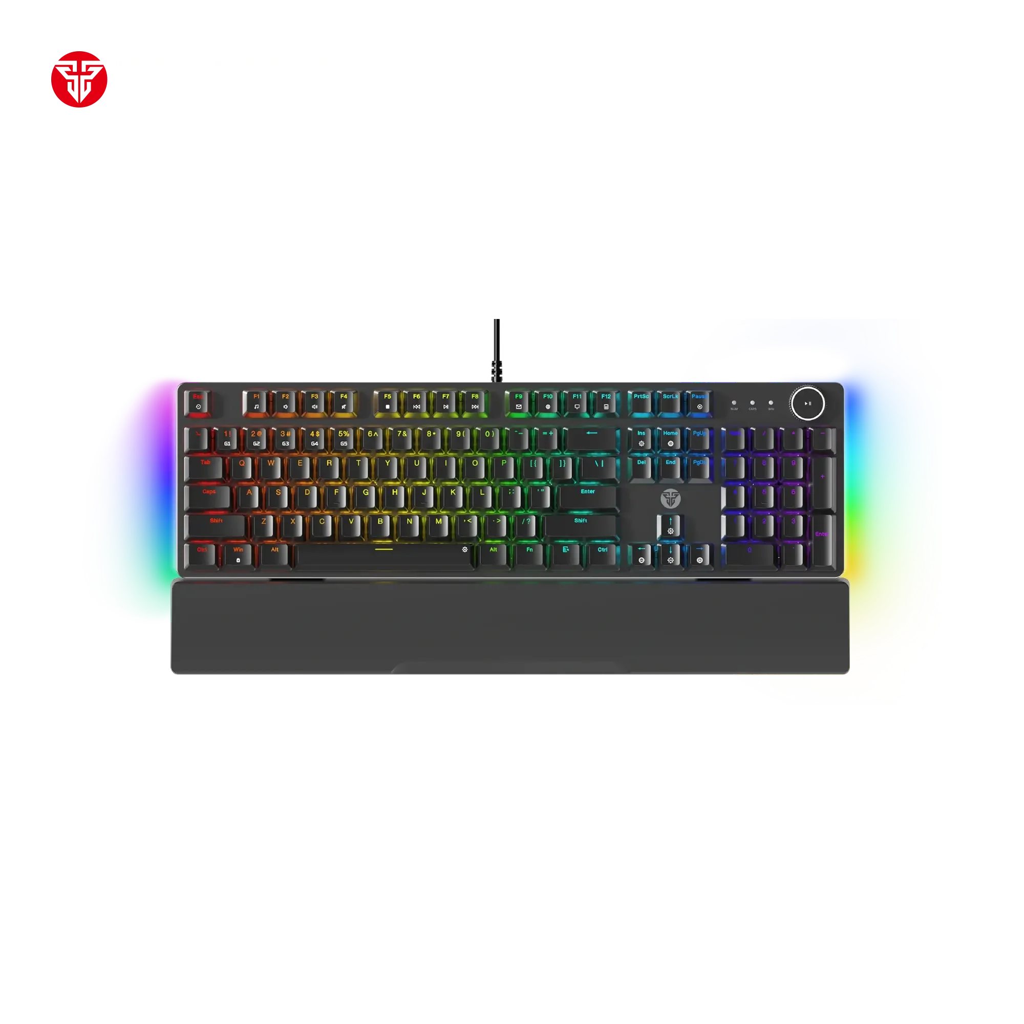كيبورد ألعاب ميكانيكي سلكي - Fantech MK894 Maxpower II أسود - Thumbnail 4