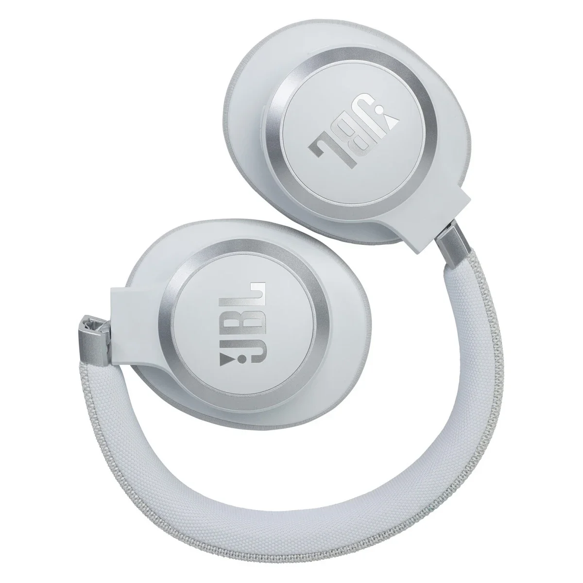 سماعات رأس JBL Live 660NC لاسلكية فوق الأذن مع إلغاء الضوضاء التكيفي، أبيض - Thumbnail 8